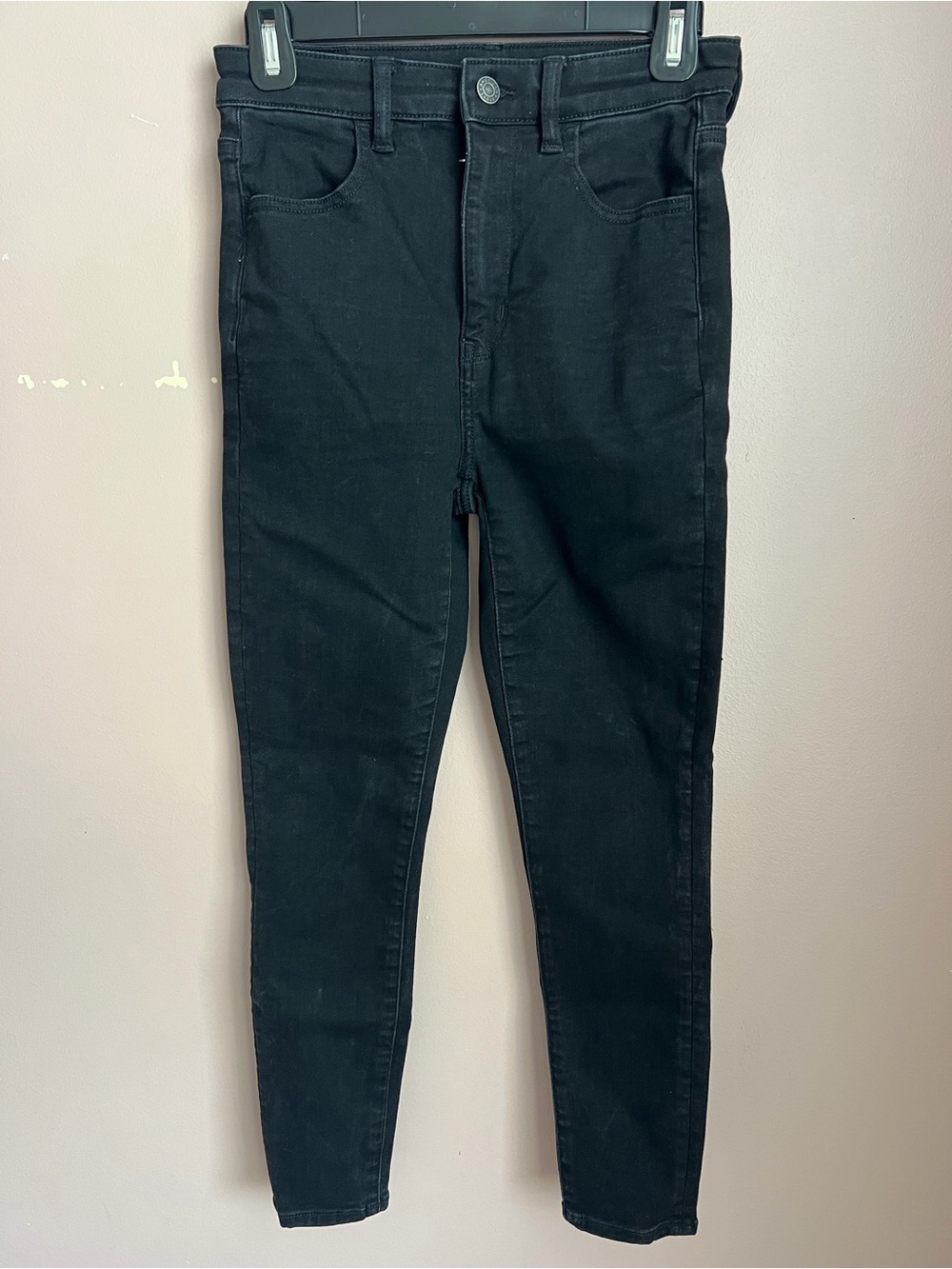 American Eagle Outfitters Black Women's highest rise Jeggings 4 short